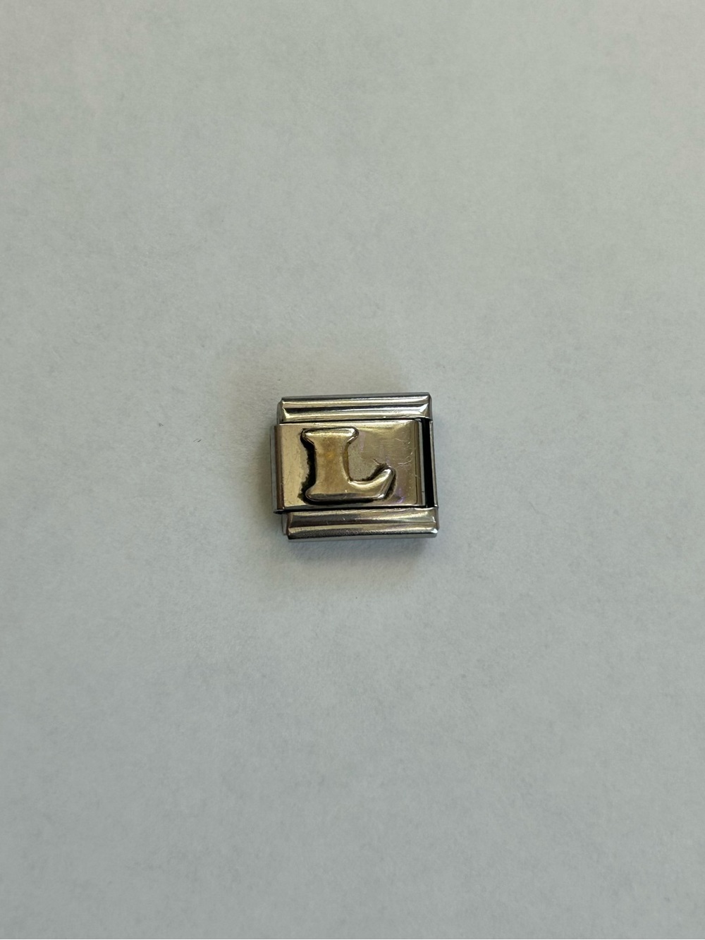 Letter 'L' Italian Charm Link